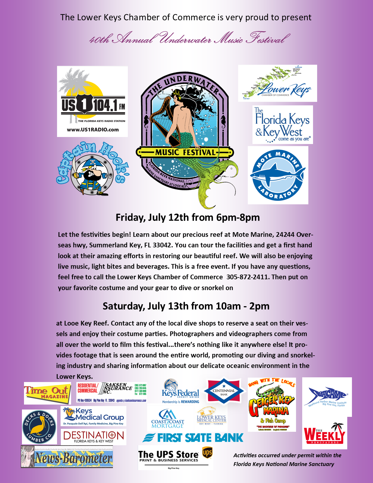 Underwater Music Festival Lower Keys Chamber of Commerce